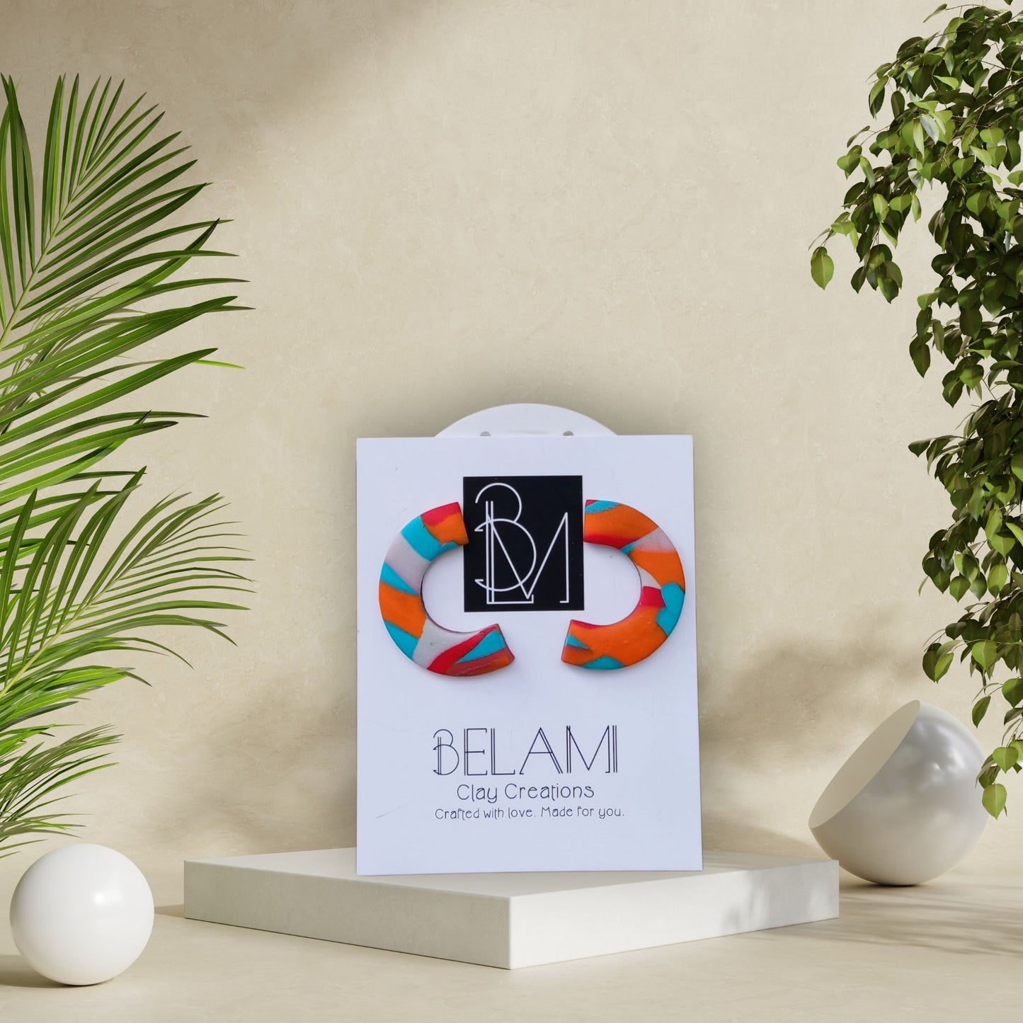 CIRQUE POP – Μισοί κρίκοι με πολύχρωμο swirl