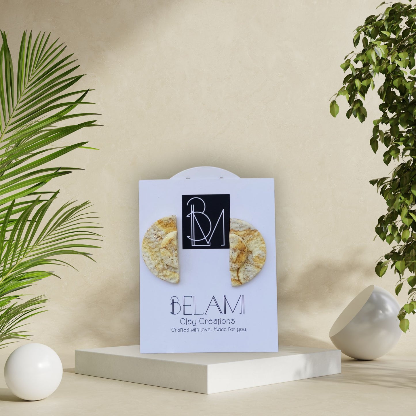 DUNE MOON – Μισοφέγγαρα με Υφή σε Μπεζ Τόνους