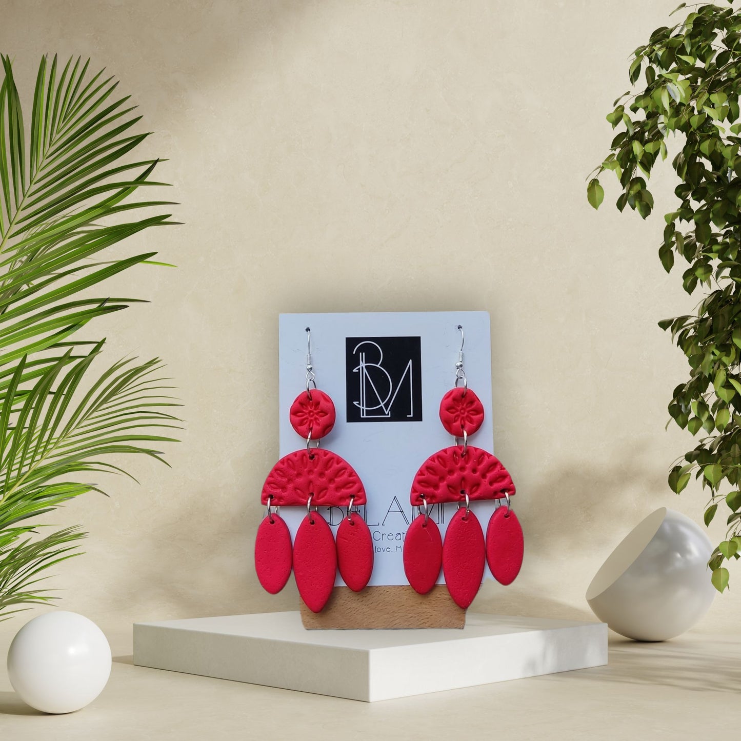 SCARLET DANCE – Boho Statement Drops