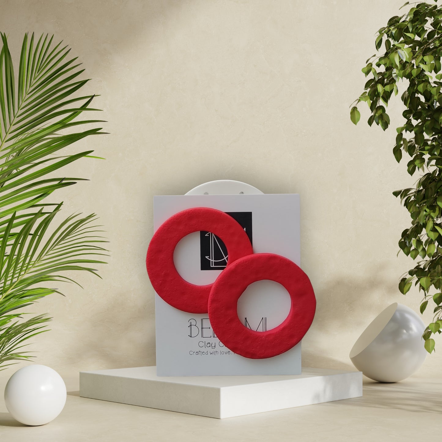 SCARLET RINGS – Τολμηρά statement σκουλαρίκια
