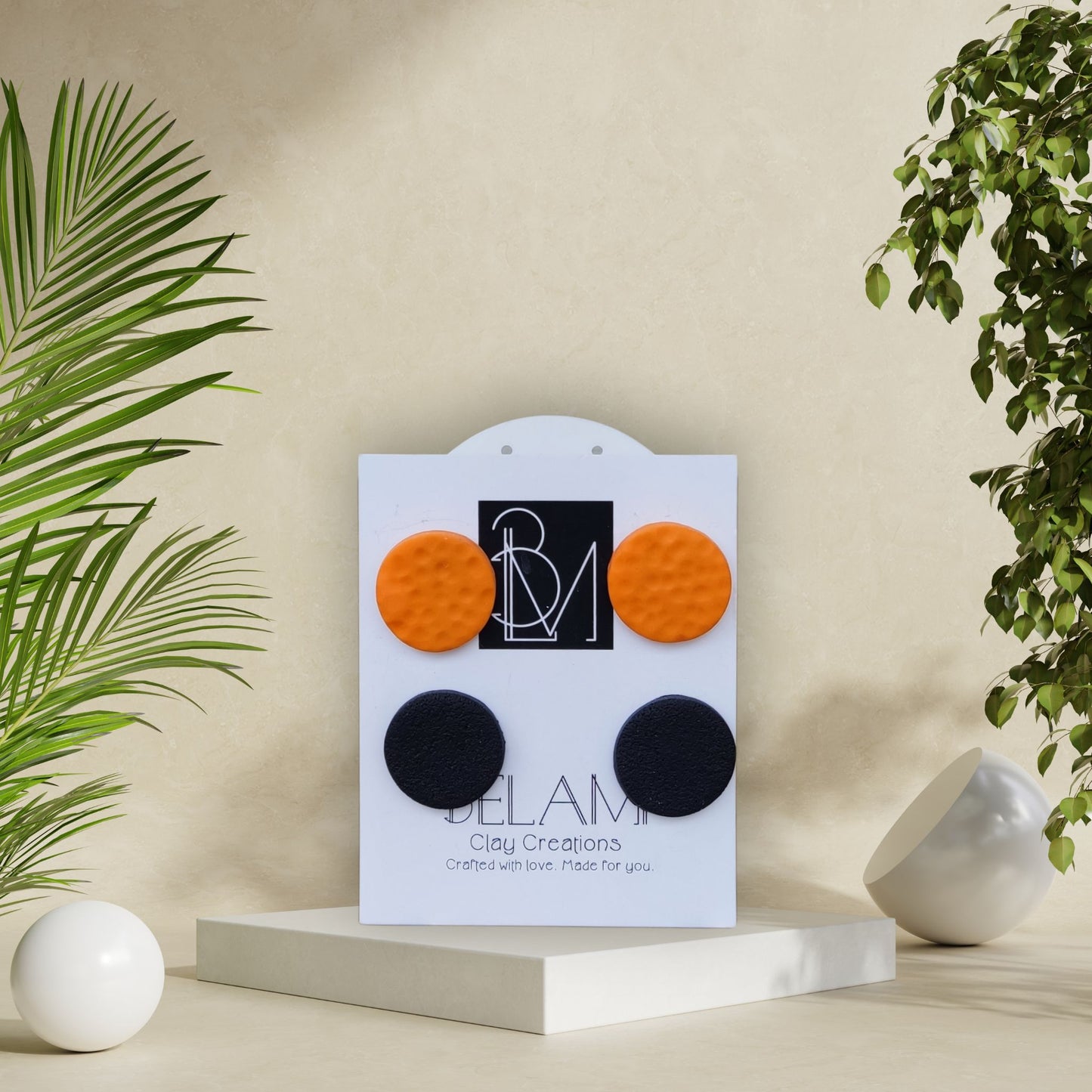 SUNSET BOLD – Σετ Σκουλαρίκια από Πολυμερικό Πηλό