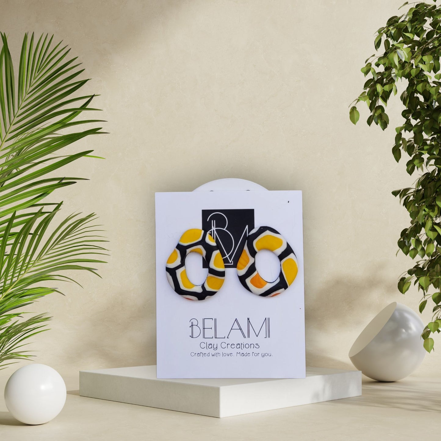 SUNSPOT RINGS – Ρετρό Κίτρινοι Κρίκοι