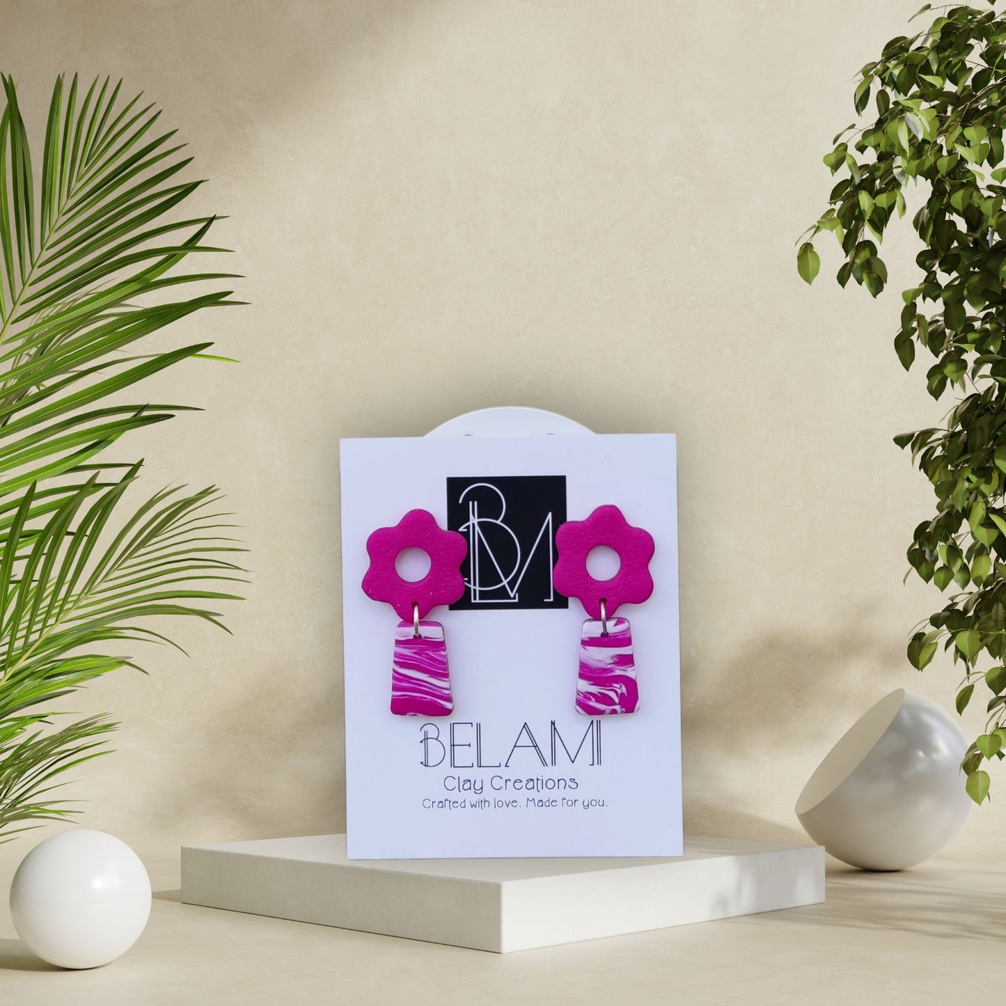 BLOSSOM POP –  Funky Λουλουδάτα  Σκουλαρίκια