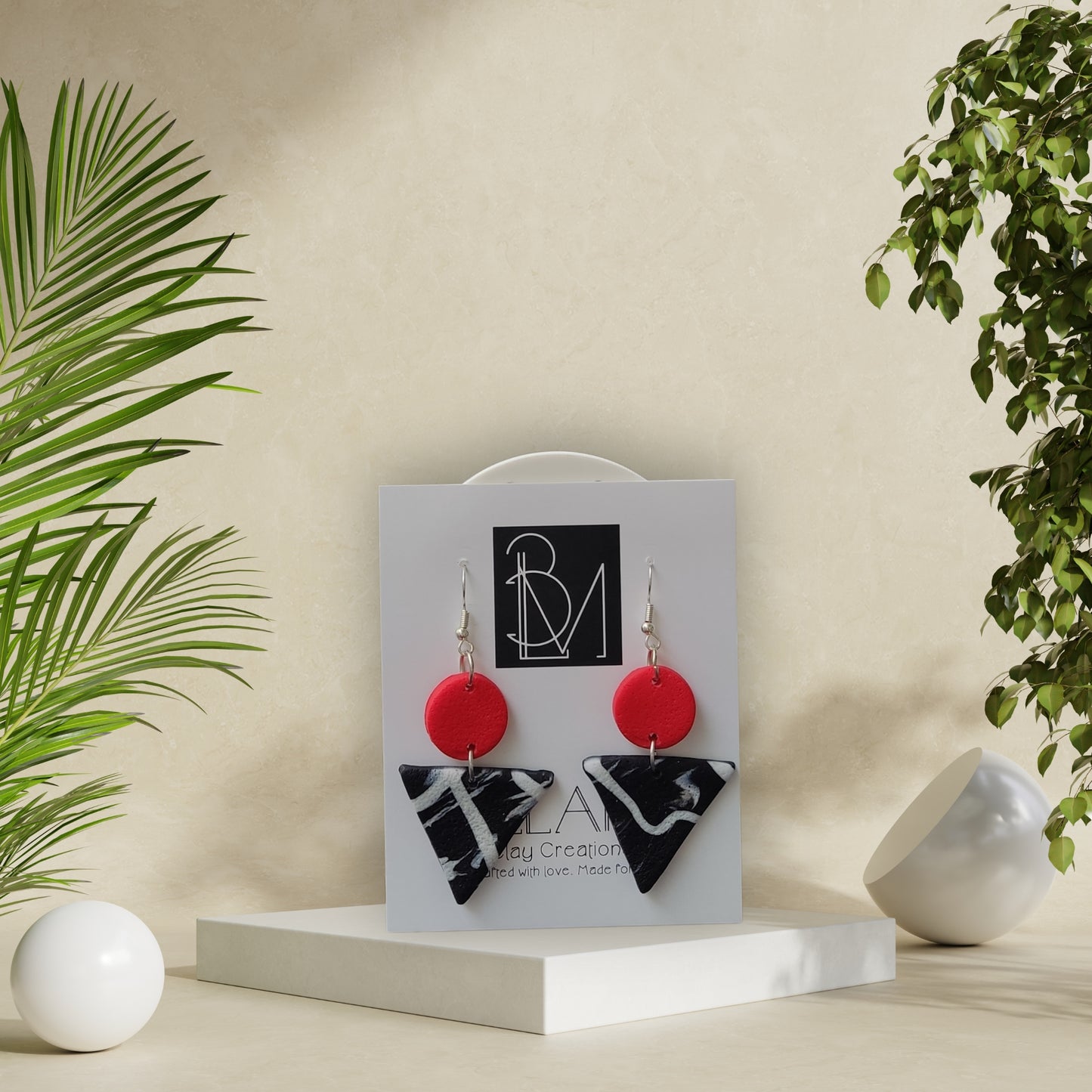 CRIMSON PEAK – Bold Geometric Earrings