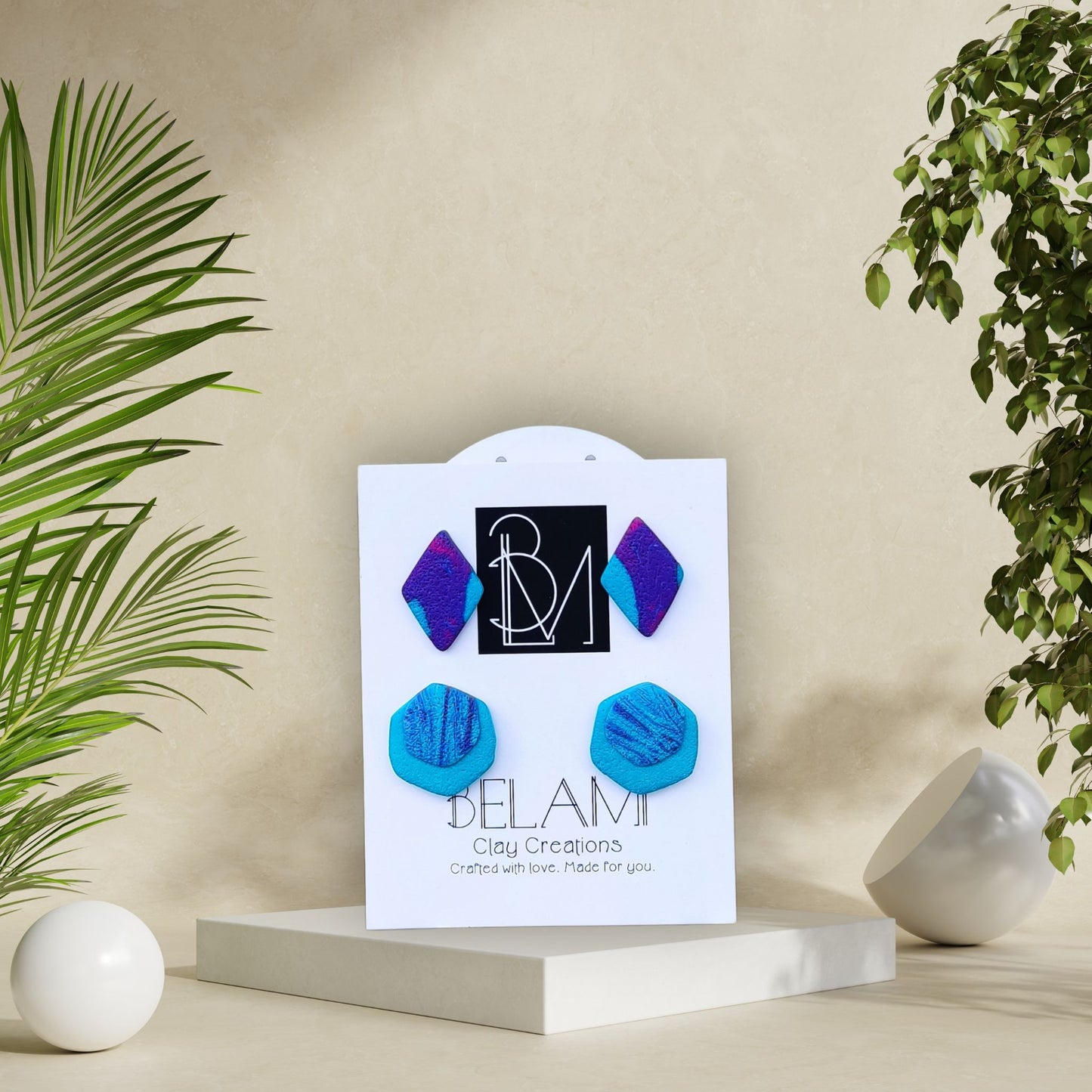 DUSK DUET – Σετ Σκουλαρίκια από Πολυμερικό Πηλό