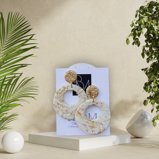 GOLDEN ECHO – Μαρμαροειδείς Κρίκοι με Χρυσό