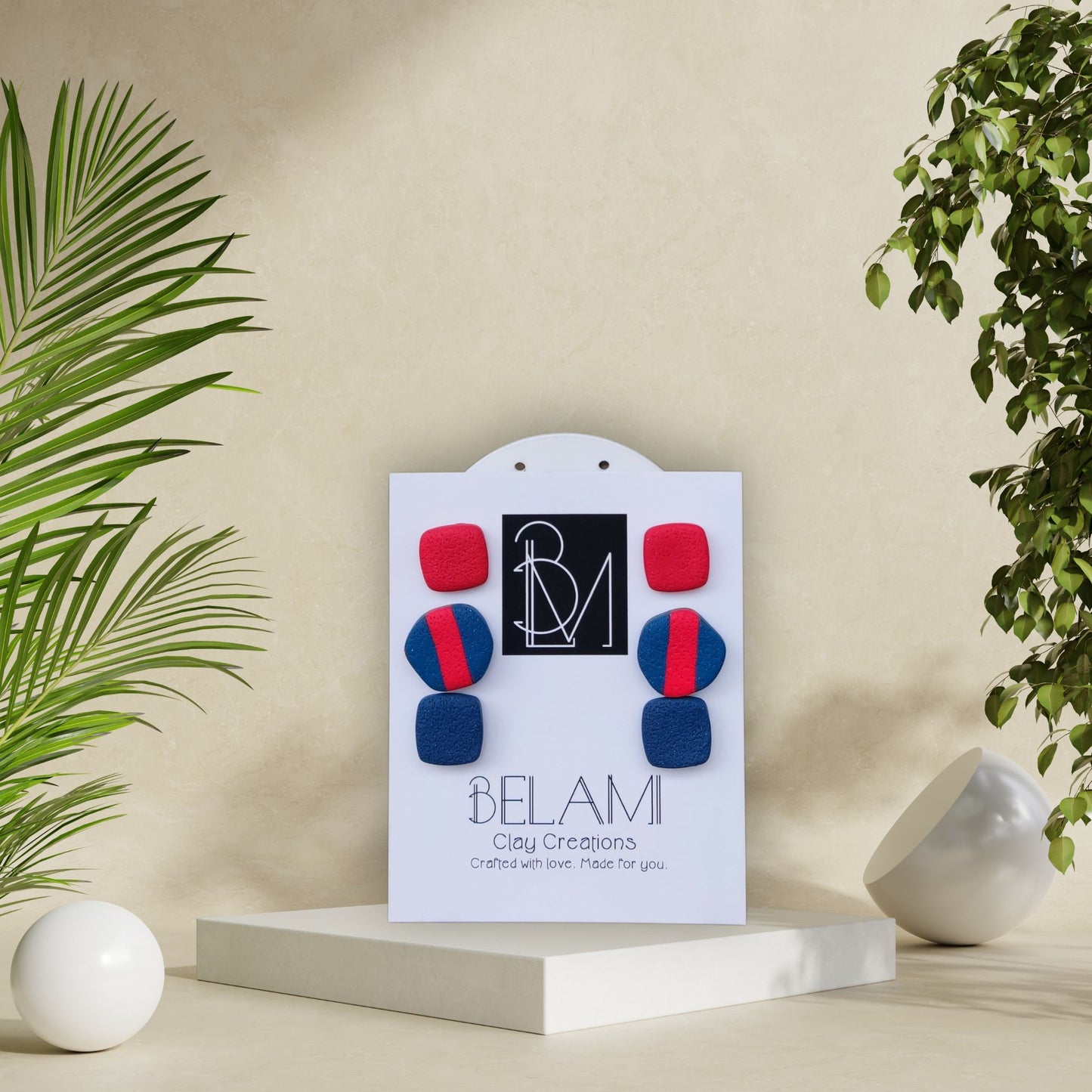 GRAPHIC BEAT – Σετ σκουλαρικιών με χρώμα και γεωμετρία