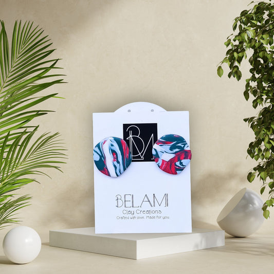 OCEAN TWIST – Σκουλαρίκια με Μαρμαρένιο Σχέδιο