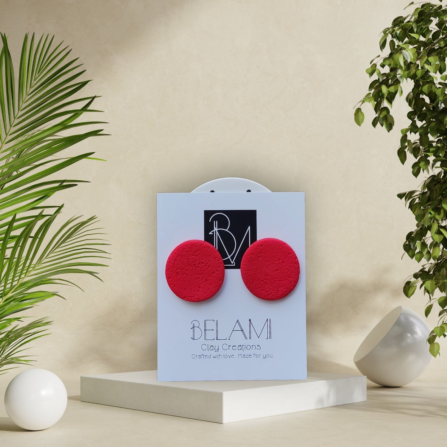 SCARLET DOT – Τολμηρά Κυκλικά Studs