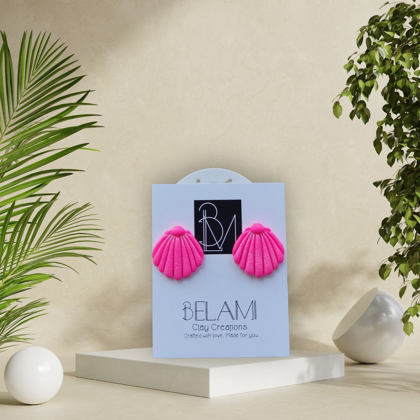 SHELL POP – Καρφωτά Κοχύλια σε Τολμηρό Ροζ