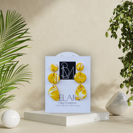 SOL RISE – Τριπλό κρεμαστό σε κίτρινο χρώμα