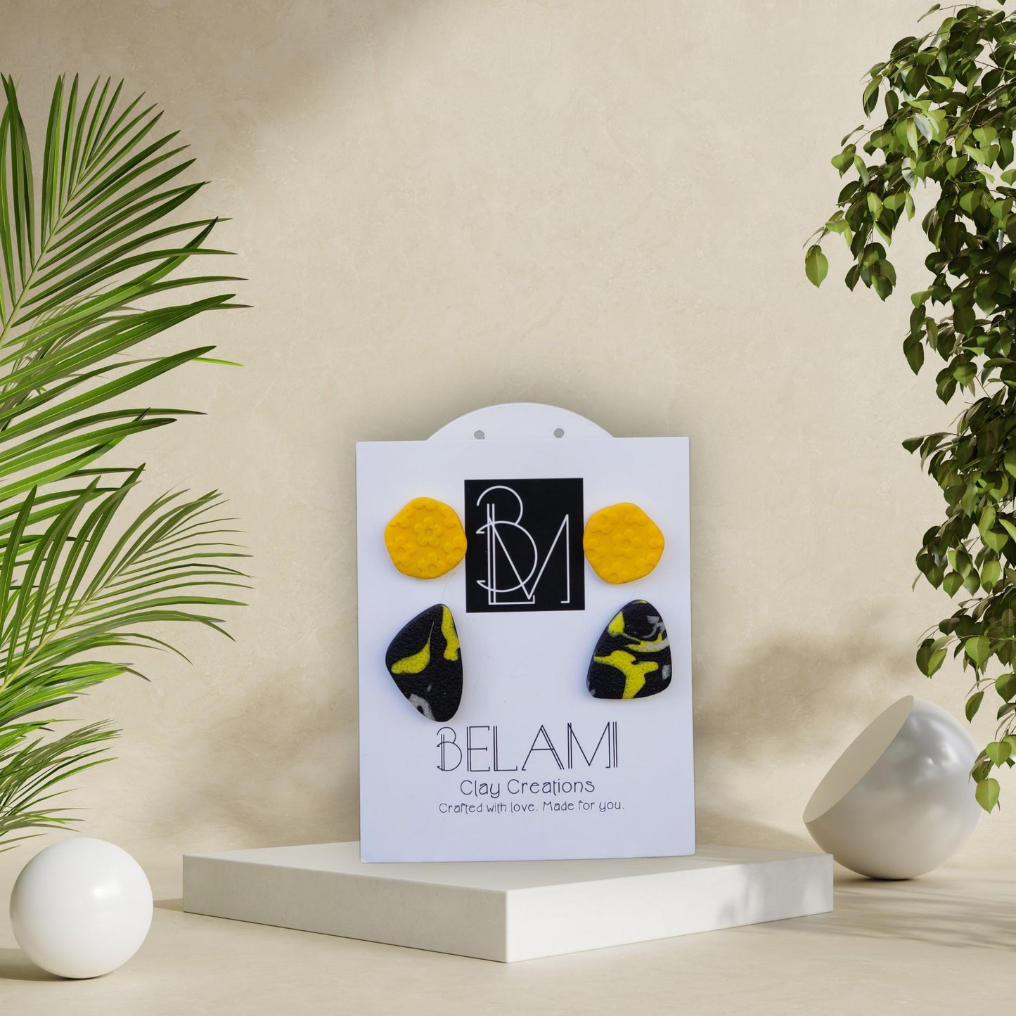 SOLAR WAVE COMBO – Σετ 2 Ζευγαριών σε Κίτρινο & Μαύρο Pattern