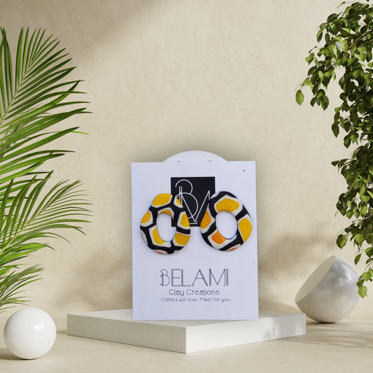 SUNSPOT RINGS – Ρετρό Κίτρινοι Κρίκοι